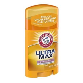 img 3 attached to 💪 Arm &amp; Hammer Ultra Max Solid Antiperspirant Deodorant - Powder Fresh, 1 Ounce Travel Size (Pack of 10)