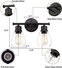 img 2 attached to Светильники для ванной комнаты Fanyate Industrial Lighting