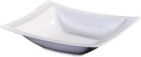 img 1 attached to Lillian 12 oz Rectangular Plastic Bowls for Food Service Equipment and Supplies