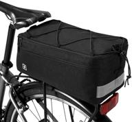 🚲 lixada trunk cooler bag: insulated for hot and cold items, storage luggage for bicycle rear rack, reflective mtb bike pannier bag - 8l logo