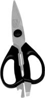 🔪 precision-made chicago cutlery deluxe high-carbon blade shears (black) – efficiency and durability combined logo