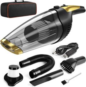 img 4 attached to Solpuo Handheld Vacuum: Powerful Suction for Home & Car Cleaning - Lightweight Wireless Cleaner