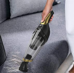 img 2 attached to Solpuo Handheld Vacuum: Powerful Suction for Home & Car Cleaning - Lightweight Wireless Cleaner