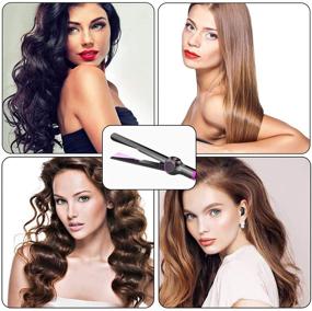 img 2 attached to 🔥 Утюжок для волос GVU Prizm Flat Iron Curve Iron - быстрое нагревание за 30 секунд, утюжок для завивки волос для женщин: выпрямление и завивка с изогнутым дизайном