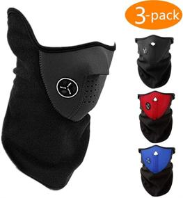 img 4 attached to 🏂 CHAOM 3PCS Ski Face Mask: Ultimate Protection for Winter Sports -Motorcycles, Bicycle, Skiing, Running, Mountain Climbing
