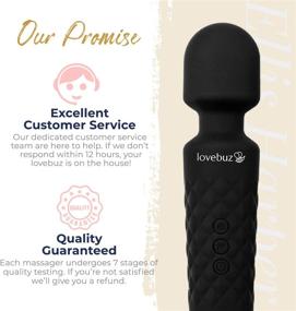 img 1 attached to 🌟 Enhance Self-Care with the Ultimate Personal Wand Massager for Women - Unforgettable Pleasure and Relaxed Bliss – 20 Vibration Modes, 5 Speeds, Memory Function – All-inclusive Gift Set - Black