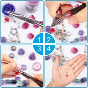 img 1 attached to 📿 Paxcoo Jewelry Making Supplies Kit: Complete Set for Jewelry Repair, Findings, Beading Wires and Pliers - Ideal for Adults and Beginners