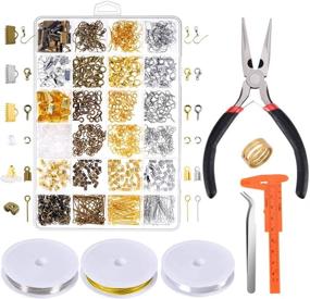 img 4 attached to 📿 Paxcoo Jewelry Making Supplies Kit: Complete Set for Jewelry Repair, Findings, Beading Wires and Pliers - Ideal for Adults and Beginners