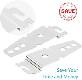 img 2 attached to 🔧 Reyhoar 2 Pack 8269145 Undercounter Dishwasher Upper Mounting Bracket Set with Screws - Compatible with Whirlpool & KitchenAid Dishwashers, Replaces WP8269145 AP3039168 PS393134