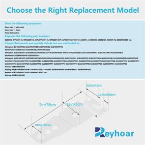 img 3 attached to 🔧 Reyhoar 2 Pack 8269145 Undercounter Dishwasher Upper Mounting Bracket Set with Screws - Compatible with Whirlpool & KitchenAid Dishwashers, Replaces WP8269145 AP3039168 PS393134