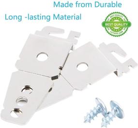 img 1 attached to 🔧 Reyhoar 2 Pack 8269145 Undercounter Dishwasher Upper Mounting Bracket Set with Screws - Compatible with Whirlpool & KitchenAid Dishwashers, Replaces WP8269145 AP3039168 PS393134