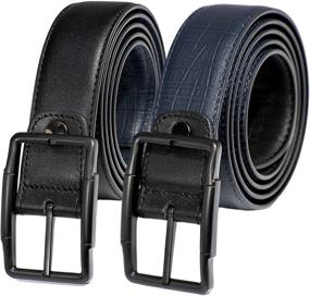 img 4 attached to Reversible Belts Leather Casual Reverse