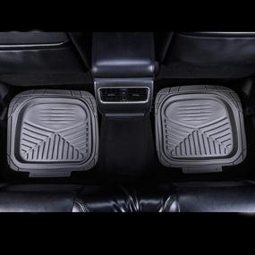 img 1 attached to August Auto All Weather Universal Fit Set Of 4Pcs Deep Tray Rubber Car Floor Mats Fit For Sedan