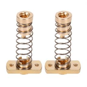 img 4 attached to 🔧 Upgraded Ender 3/Pro/V2 & CR-10/Tornado 3D Printer: 2-Pack T8 Anti Backlash Spring Loaded Nut, Brass Nuts with Elimination Gap for 8mm Acme Threaded Rod