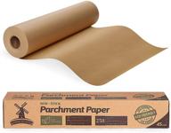 premium unbleached parchment paper roll for baking and cooking - 15 in x 200 ft (250 sq.ft) logo