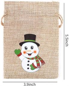 img 2 attached to FINGOOO Christmas Burlap Snowman Penguin - Holiday Decor Must-have