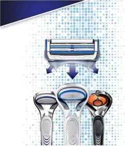 img 1 attached to 🪒 Gillette SkinGuard Sensitive Razor for Men with Handle and 3 Replacement Blades for Sensitive Skin - Package Included