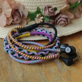 img 3 attached to URIZONS Gift Headphones Earphones Earbuds Bracelet For Smartphones Cell Phones Thread Tribe Style (16A)