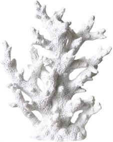 img 2 attached to 🌊 Craft Resin Aquarium Plants Coral Fish Tank Decorations - Artificial Coral Ornament Underwater Sea Plants Decorations (White)