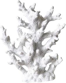 img 4 attached to 🌊 Craft Resin Aquarium Plants Coral Fish Tank Decorations - Artificial Coral Ornament Underwater Sea Plants Decorations (White)