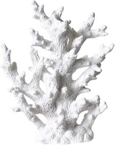 img 1 attached to 🌊 Craft Resin Aquarium Plants Coral Fish Tank Decorations - Artificial Coral Ornament Underwater Sea Plants Decorations (White)