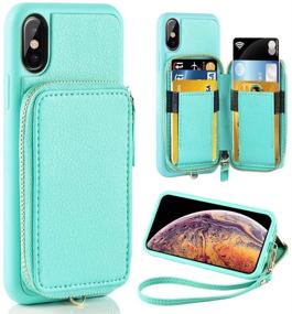 img 4 attached to ZVE Wallet Case For Apple IPhone Xs And IPhone X