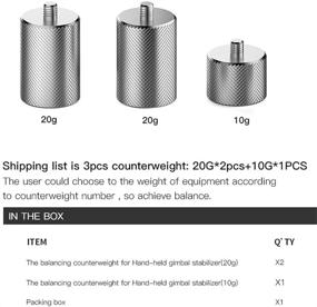 img 2 attached to CALIDAKA Counterweight Stabilizer Filmmaking Accessory