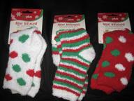 airplus aloe infused ultra moisturizing socks - holiday colors - 3 pairs - surprise colors in every pack logo