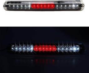 img 4 attached to 🚦 Youxmoto Светодиодная стоп-сигнальная лампа 3-го тормоза для Ford F-150 1997-2003 года, Ford F-150 Heritage 2004 года (черный цвет, дымовое стекло) Водонепроницаемая высокая задняя стоп-сигнальная лампа грузового отсека - FO2890102, XL3Z13A613AA.