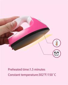 img 1 attached to Sntieecr Mini Iron Heat Press Machine: Portable Electric Iron 🔥 for DIY Shoes, Clothes, and T-Shirts – Transfer Vinyl Projects Made Easy!