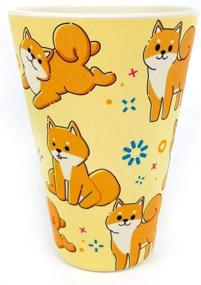 img 2 attached to 🐶 TINYMILLS Shiba Inu Cute Dog Travel Mug - Eco-Friendly Reusable Plant Fiber Travel Mug Birthday Gift for Dog Lovers