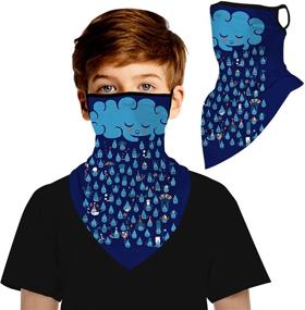 img 4 attached to 🧣 Versatile Gaiter Reusable Bandana Mouth Balaclava: Essential Girls' Accessories