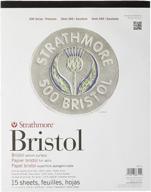 📄 strathmore 500 series bristol, 2-ply vellum surface, 11x14 white - pack of 15 sheets logo