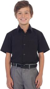 img 2 attached to 👔 Boys' Gioberti Solid Short Sleeve Dress Shirt