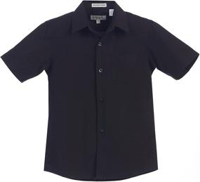 img 1 attached to 👔 Boys' Gioberti Solid Short Sleeve Dress Shirt