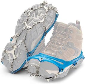 img 4 attached to Unbeatable Traction: Yaktrax Ascent Heavy Duty 👣 Traction Cleats with 16 Stainless-Steel Spikes (1 Pair)