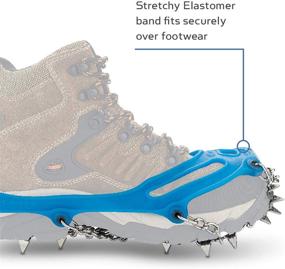 img 3 attached to Unbeatable Traction: Yaktrax Ascent Heavy Duty 👣 Traction Cleats with 16 Stainless-Steel Spikes (1 Pair)