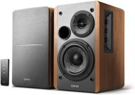edifier r1280t active bookshelf speakers - 2.0 stereo near field monitors - wooden enclosure - 42 watts rms - ideal for studio monitoring logo