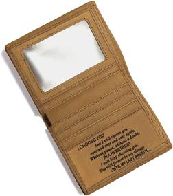 img 4 attached to 👨 Custom Engraved Leather Wallet: The Ultimate Father's Accessory for Wallets & Card Organizers