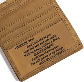 img 3 attached to 👨 Custom Engraved Leather Wallet: The Ultimate Father's Accessory for Wallets & Card Organizers