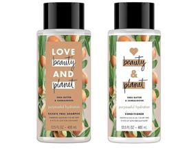 img 4 attached to 🌿 Love Beauty and Planet Shea Butter & Sandalwood Hydrating Shampoo and Conditioner Set, 13.5 Fl Oz each