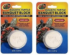 img 1 attached to 🐢 Zoo Med Aquatic Turtle Banquet Block: 2 Count - Providing Delicious Nutrients for Your Aquatic Turtles!