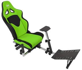 img 3 attached to 🎮 OpenWheeler GEN3 Racing Wheel Stand Cockpit Green on Black – Compatible with Logitech G923, G29, G920, Thrustmaster, Fanatec Wheels – Xbox One, PS4, PC Compatible