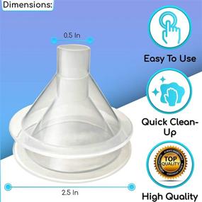 img 3 attached to 👌 Convenient EasyKitchen Mini Plastic Funnel for Quick Bottle Filling, 1/2 inch Spout - 2 Pack