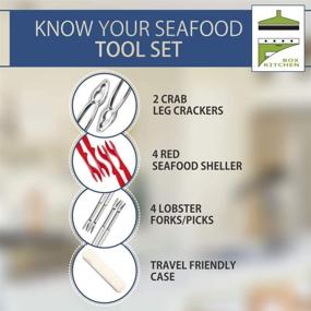 img 3 attached to 🦀 Complete Crab Crackers and Tools Set: 10-Pack Including Nut Cracker Forks, Opener, Shellfish Lobster Leg Sheller – Perfect for Seafood Lovers!