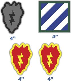 img 4 attached to Infantry Division Sticker Insignia Shaped