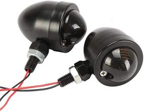 img 3 attached to Поворотные сигналы MOTL для мотоциклов: крылатые огни хромированного цвета передние и задние 12 В для универсальной установки - Harley Honda Yamaha Dukati Suzuki Kawasaki