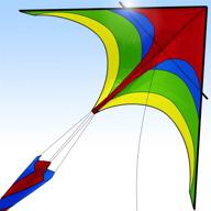 easy-to-fly large nylon eagle kite for kids and adults | ideal for beach trips and outdoor activities | perfect for beginners | soars high in gentle breezes | includes flying string line | big flyer children's toys логотип