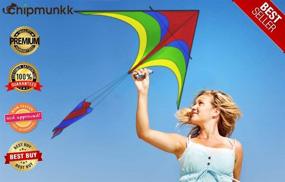 img 3 attached to Easy-to-fly Large Nylon Eagle Kite for Kids and Adults | Ideal for Beach Trips and Outdoor Activities | Perfect for Beginners | Soars High in Gentle Breezes | Includes Flying String Line | Big Flyer Children's Toys