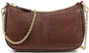 img 1 attached to 👜 DREAMALOE Classic Shoulder Handbag Set for Women - Includes Handbag, Wallet, and Tote Bag